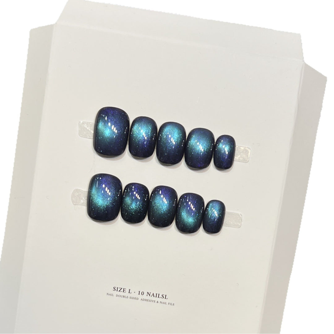 Iridescent Galaxy Press-On Nail Set