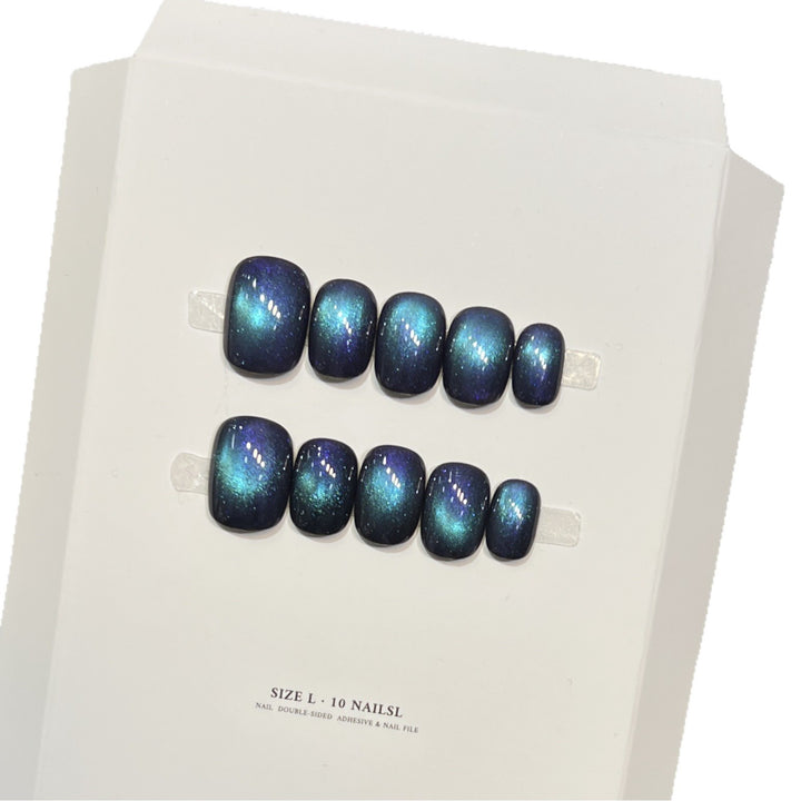 Iridescent Galaxy Press-On Nail Set