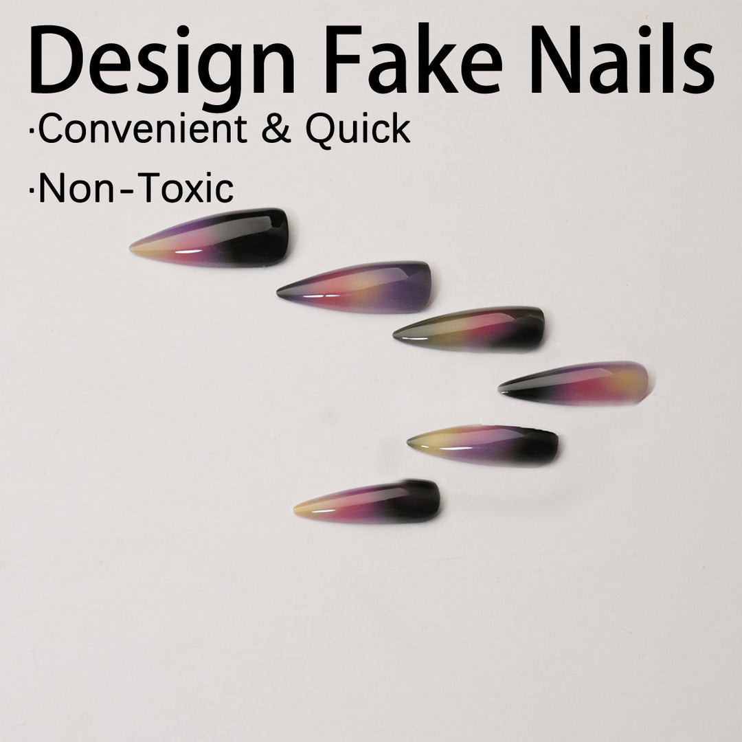 Acrylic Nail Set with Modern Ombre Effect Stornfield