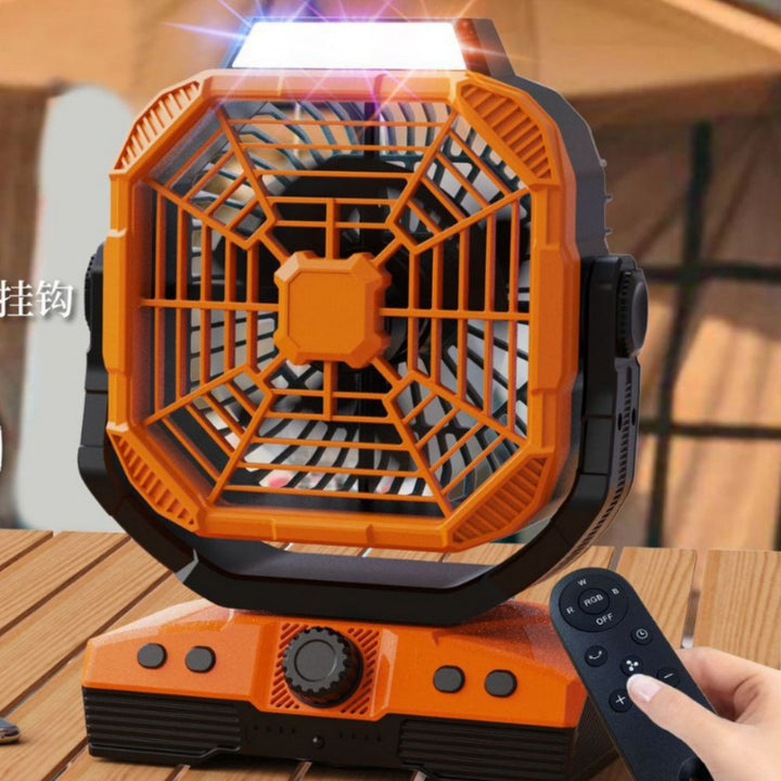 Men's Multifunctional Rechargeable Camping Light and Cooling Fan Stornfield