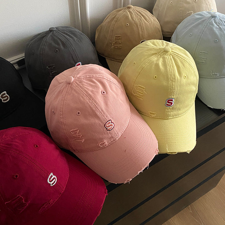Unisex Distressed Embroidered Baseball Cap Stornfield