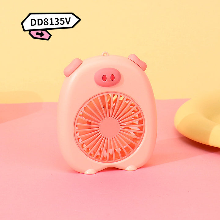 Women's Portable Mini Handheld Fan in Cute Pig Design Stornfield
