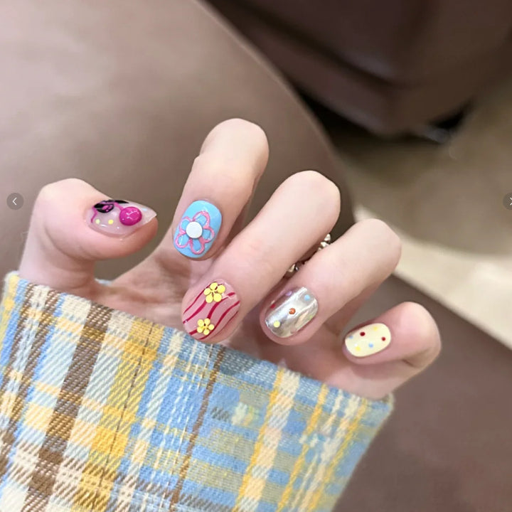 Themed Press-On Nail Art Set with Hello Kitty Designs Stornfield