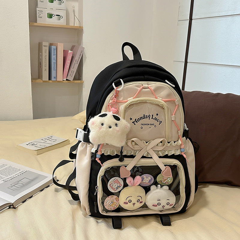 Fashionable leisure backpack with creative details and versatile compartments Stornfield