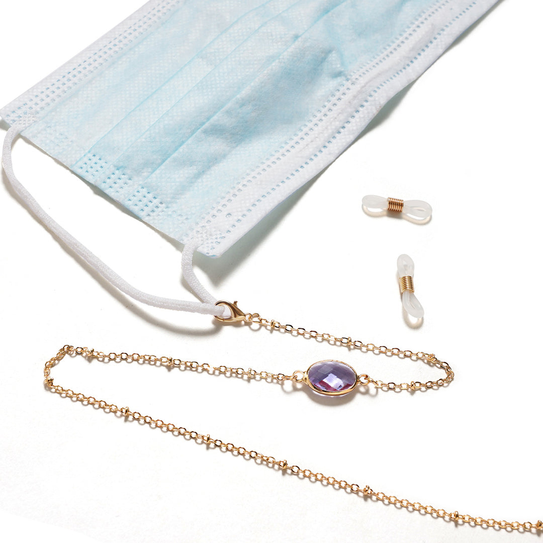 Chic Gemstone-Accented Eyewear Chain Stornfield