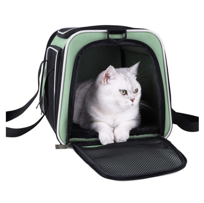 Pet Carrier with Breathable Mesh and Secure Ventilation System Stornfield