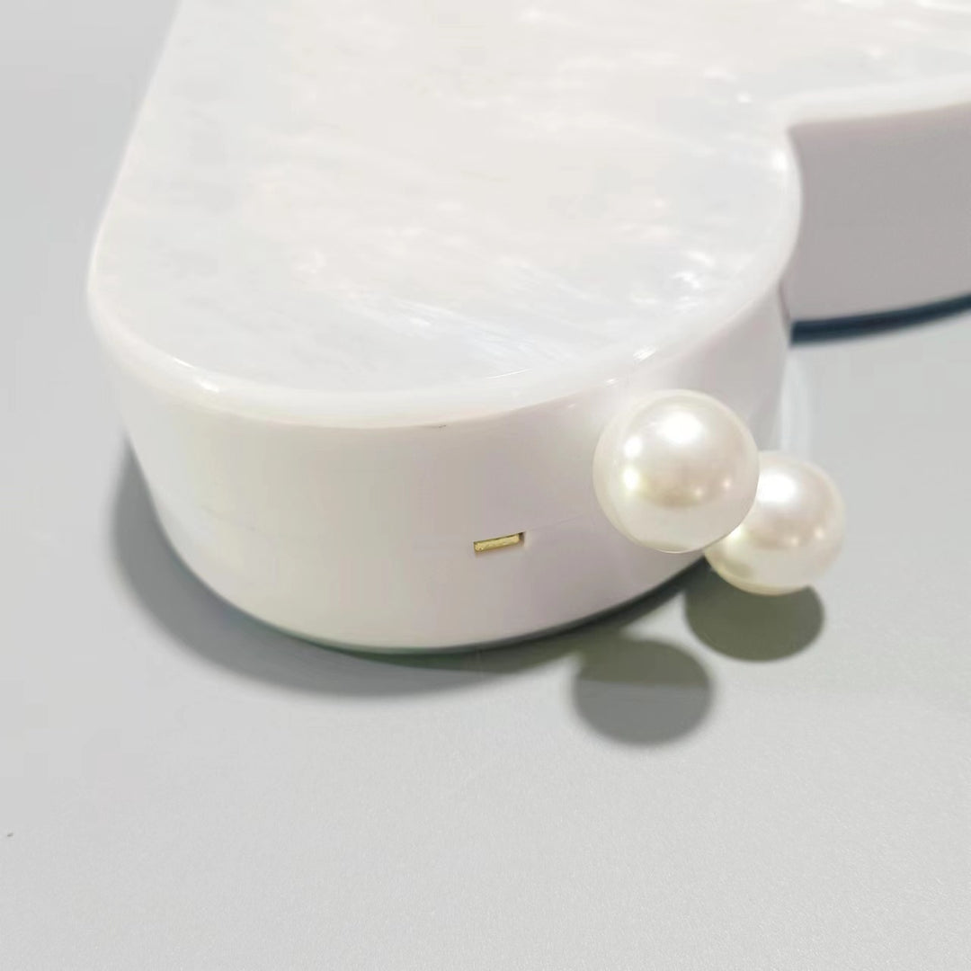 Heart-Shaped Acrylic Clutch Bag