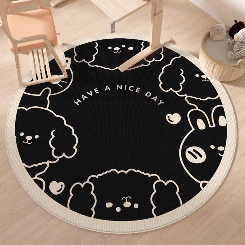 Round Playroom Area Rug