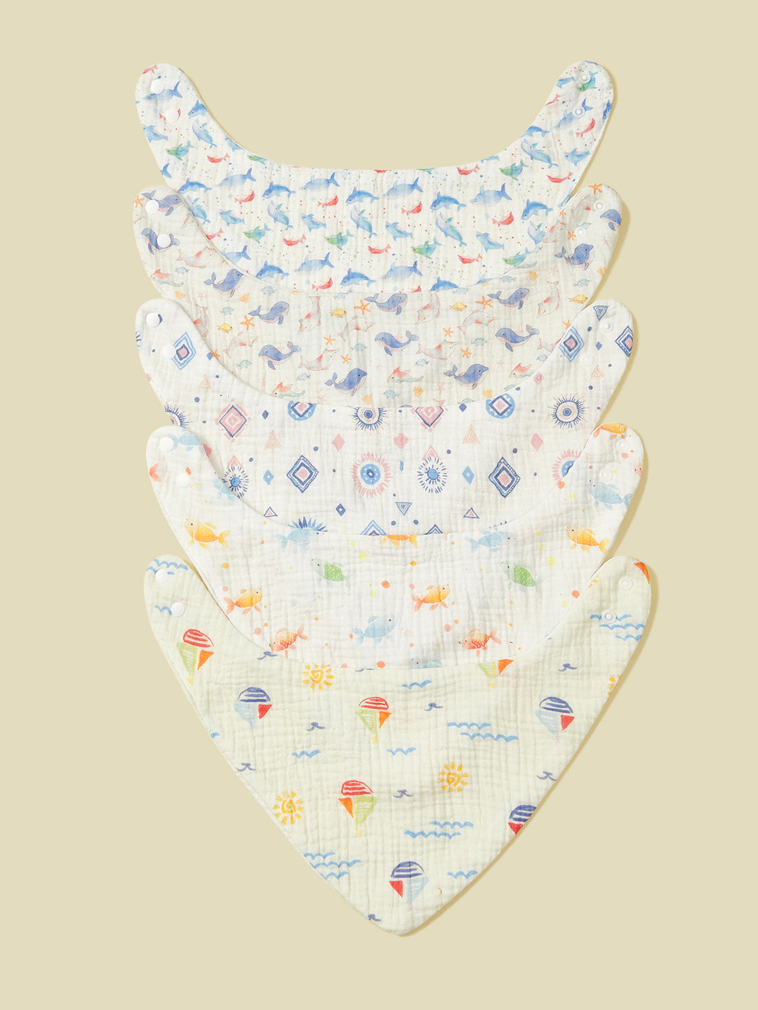 Soft Muslin Baby Bandana Bibs Set Stornfield