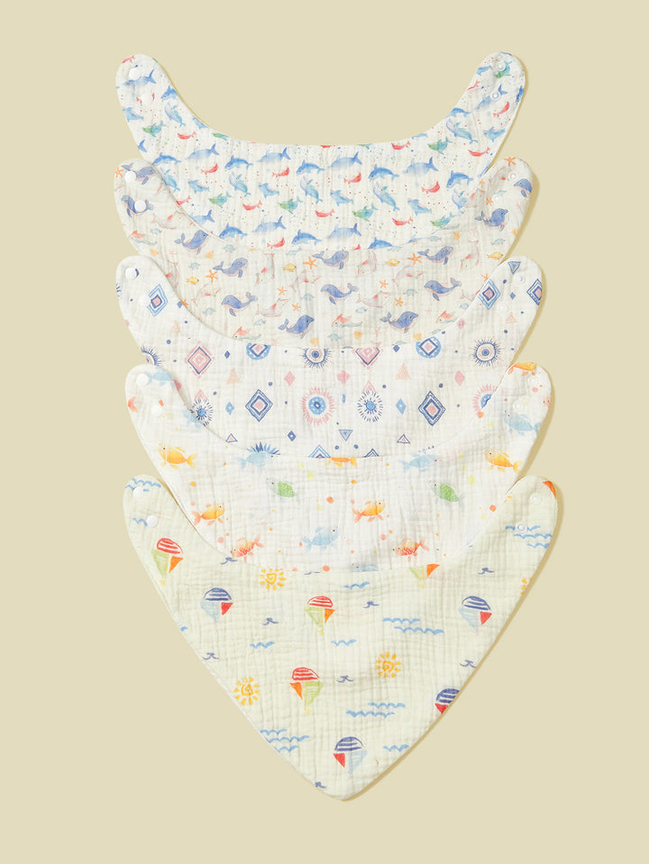 Soft Muslin Baby Bandana Bibs Set Stornfield