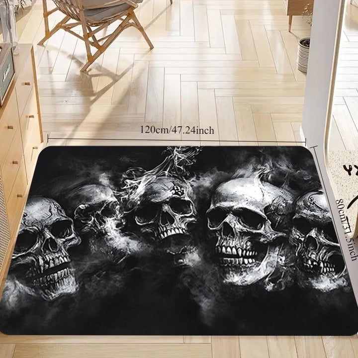 Artistic Skull-Themed Area Rug Stornfield