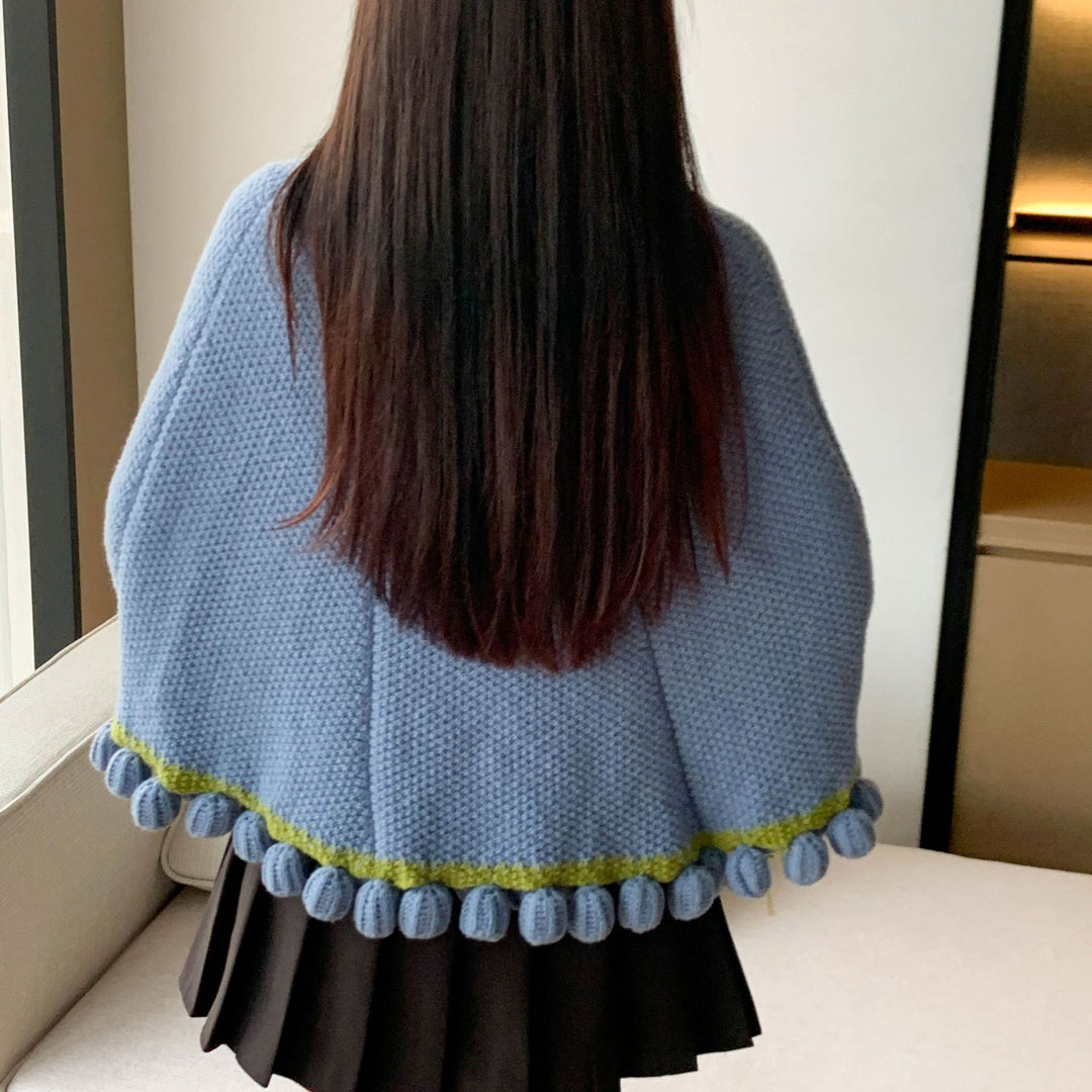 Knitted Sweater With Floral Design Stornfield