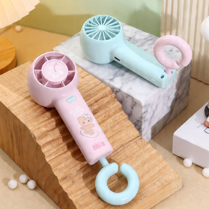 Women's Portable Handheld Fan with Cute Animal Design Stornfield