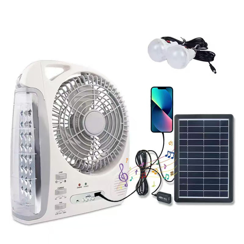 Women Portable Solar Fan with Integrated LED Lighting Stornfield