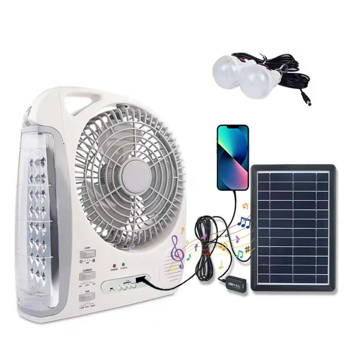 Women Portable Solar Fan with Integrated LED Lighting Stornfield