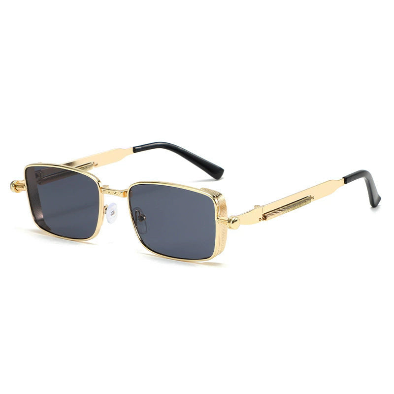 Men's Retro-Inspired Metal Frame Sunglasses Stornfield