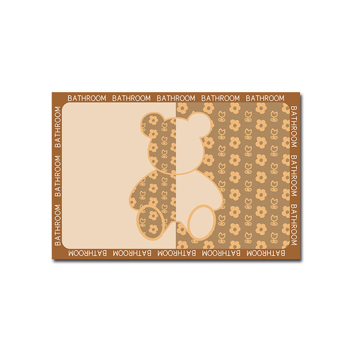 Geometric Patterned Memory Foam Bath Mat Stornfield