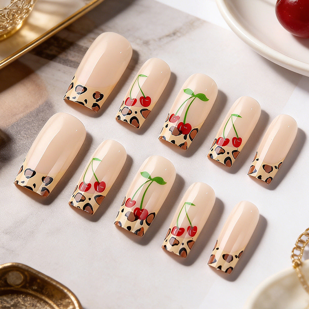 Artistic Leopard Print Press-On Nails Stornfield