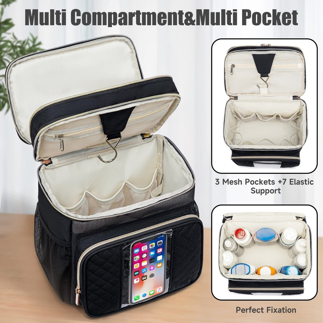 Cosmetic organizer bag with practical compartments Stornfield