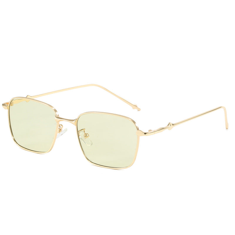 Women elegant square sunglasses with high-quality metal frame Stornfield