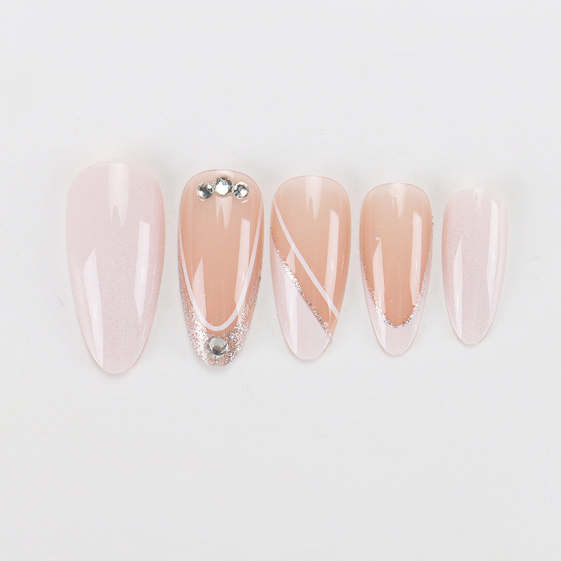 Elegant Geometric Design Press-On Nails Stornfield