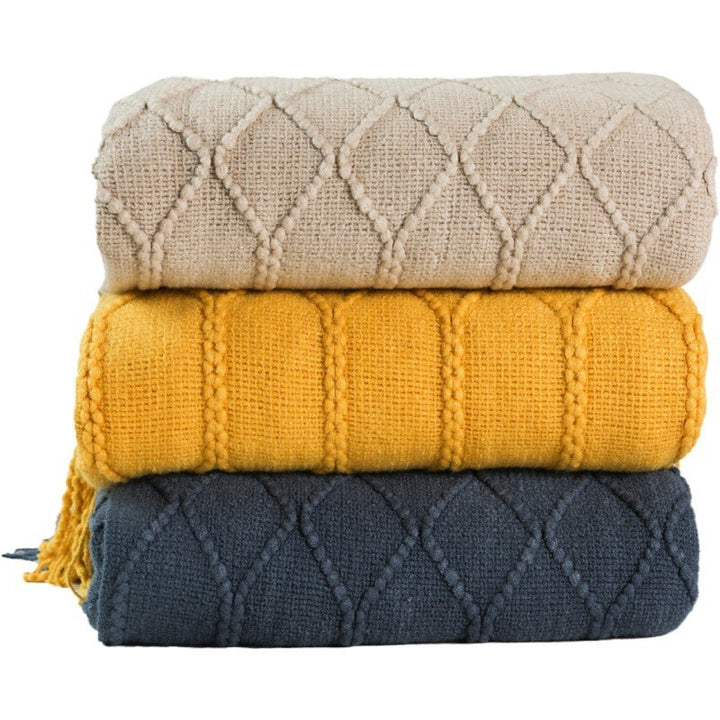 Cozy Knit Throw Blanket