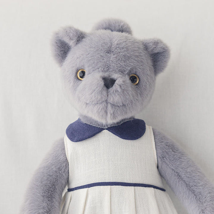 Plush Teddy Bear with Satin Bow and Ultra-Soft Faux Fur