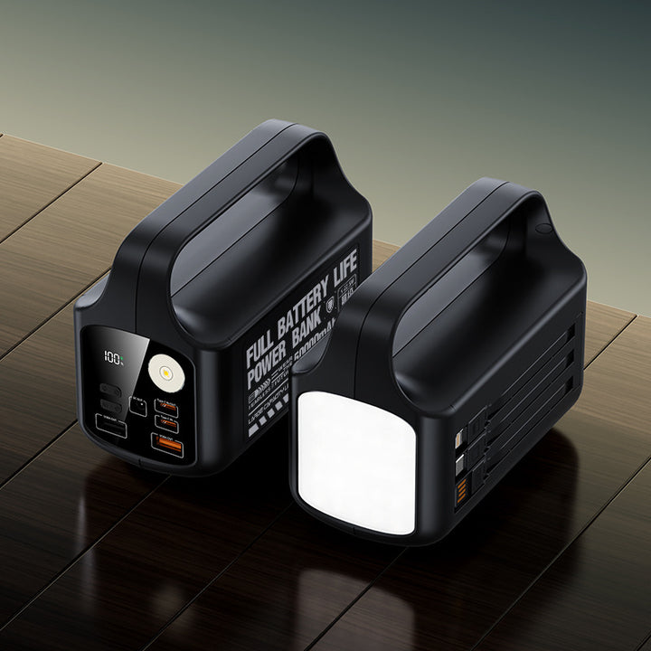 Portable power bank with LED lamp and multifunctional fast charger Stornfield