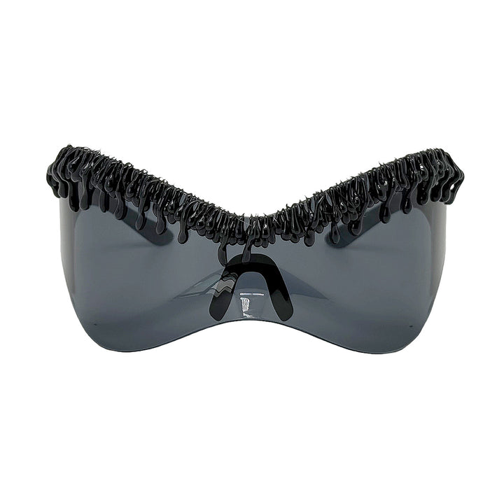 Women's futuristic sunglasses with unique wave frame Stornfield