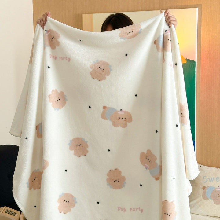 Adorable Character-Themed Fleece Blanket