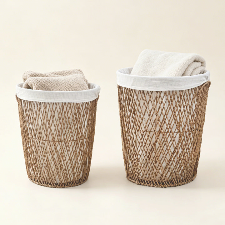 Decorative laundry basket with lid Stornfield