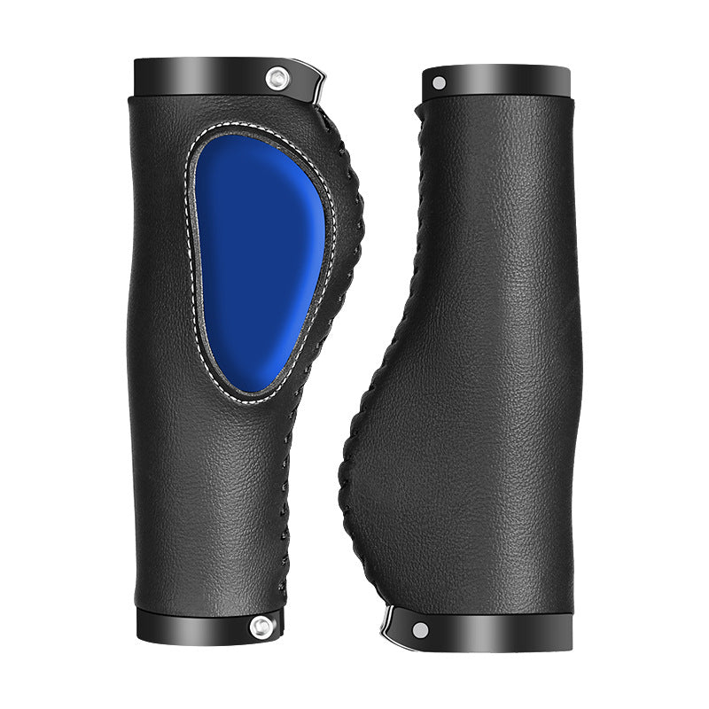 Ergonomic Leather Bike Handlebar Grips Stornfield