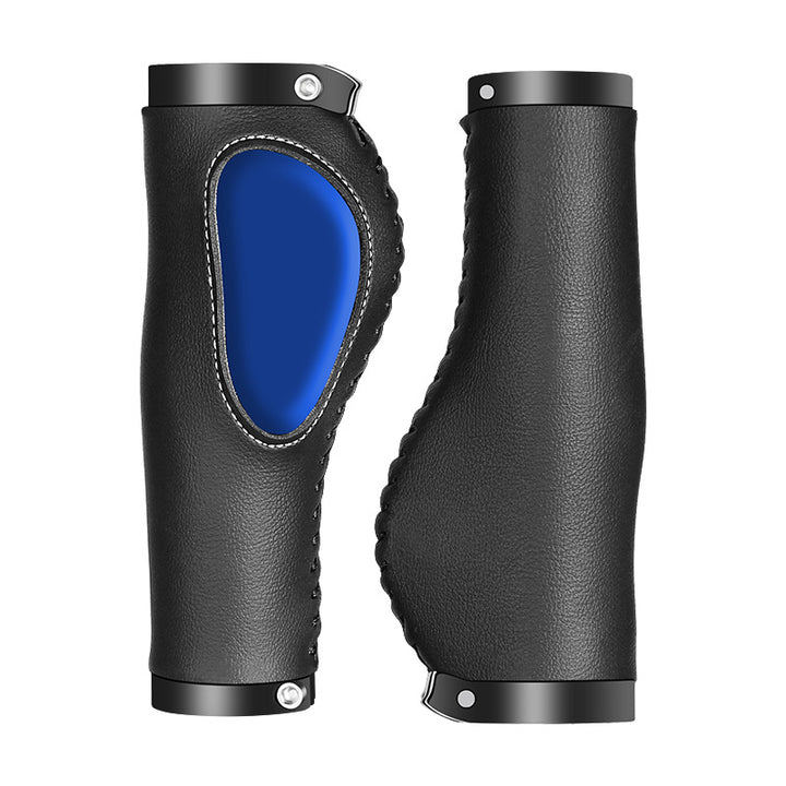Ergonomic Leather Bike Handlebar Grips Stornfield
