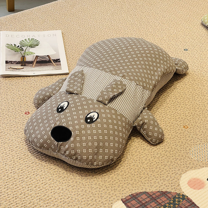 Cozy animal design sleeping mat for children with removable cover