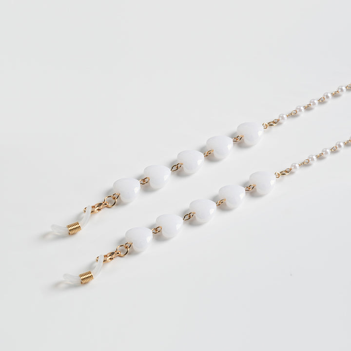 Heart-Shaped Beaded Eyewear Chain Stornfield