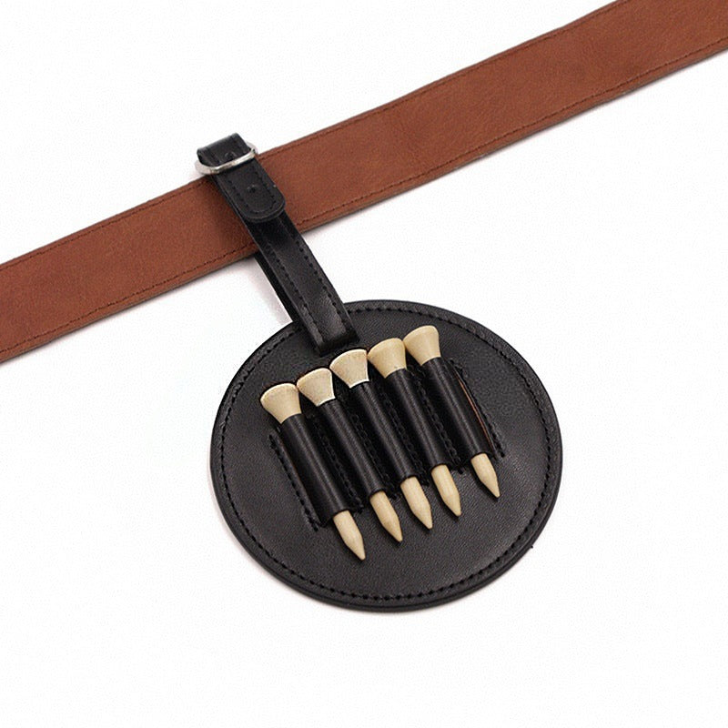 Round Leather Luggage Tag