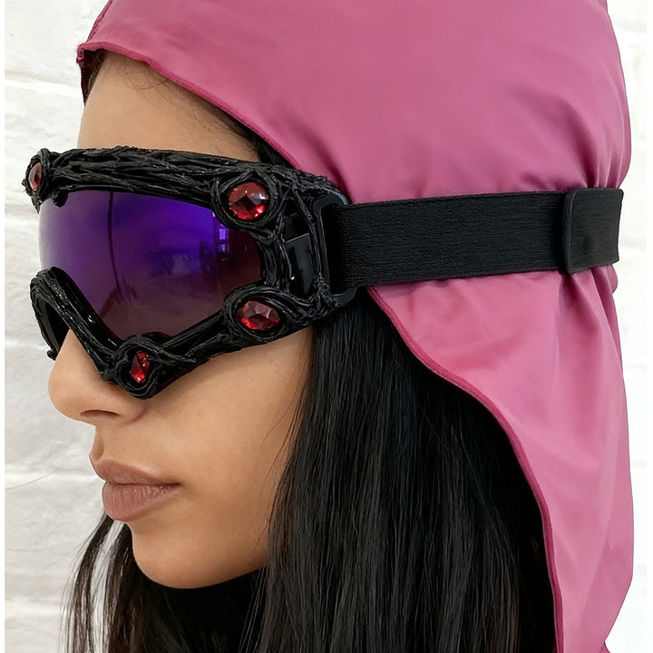 Women's ski goggles in a futuristic design with decorative details Stornfield