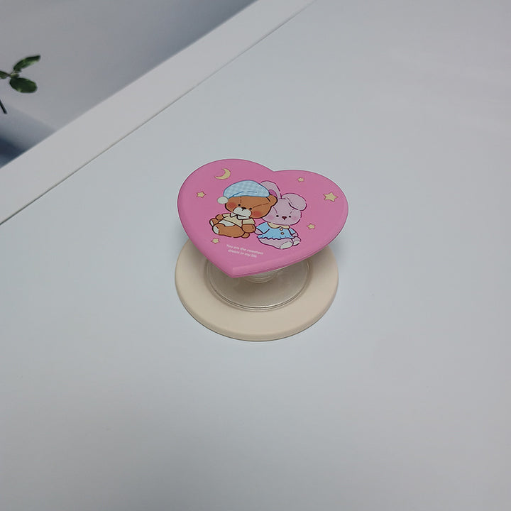 Heart-Shaped Character Phone Grip Stornfield