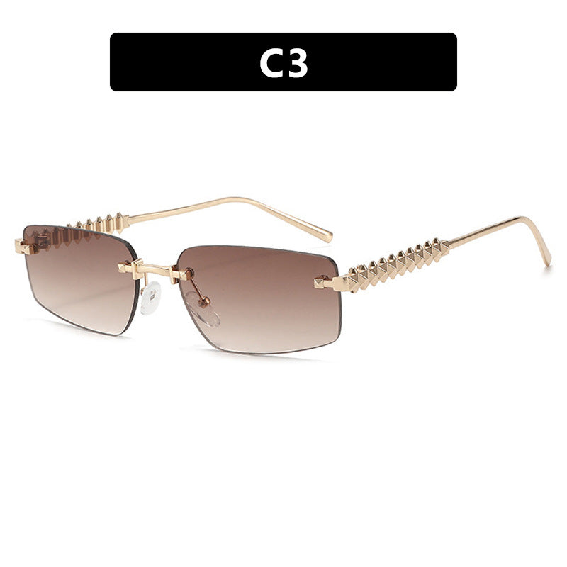 Women's square sunglasses with filigree frame and luxurious accents Stornfield