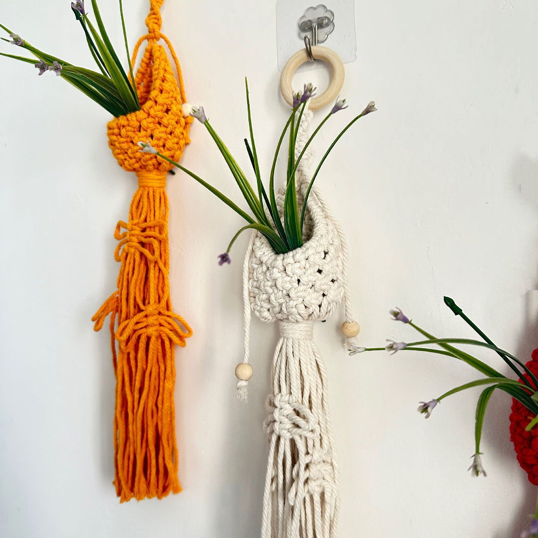Macrame Plant Hanger with Decorative Tassels Stornfield