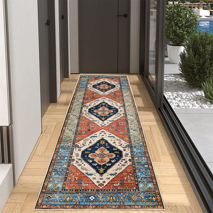 Elegant Geometric Pattern Runner Rug Stornfield