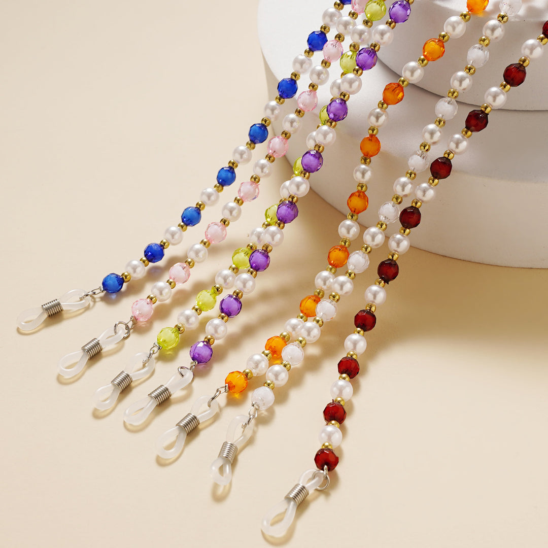 Elegant Pearl and Crystal Eyewear Chain Stornfield