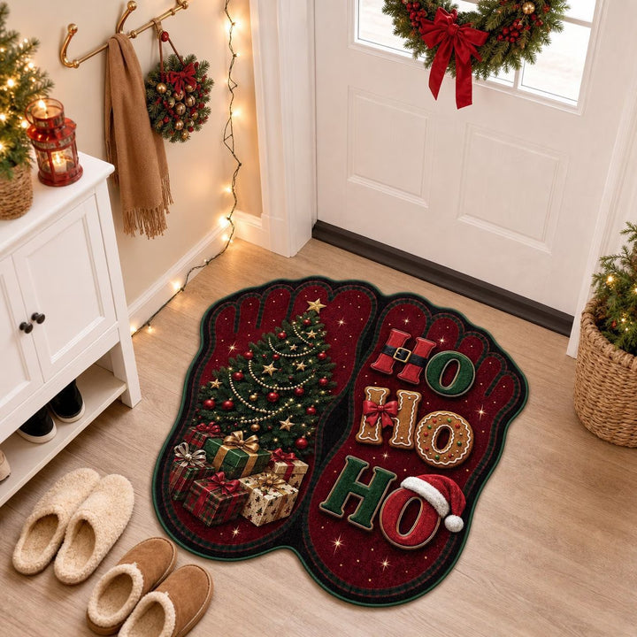 Gingerbread-Themed Decorative Bath Mat