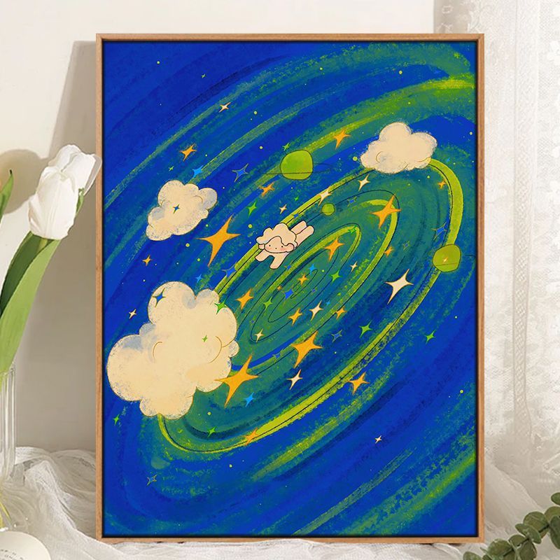Whimsical Cosmic Landscape Canvas Art Stornfield