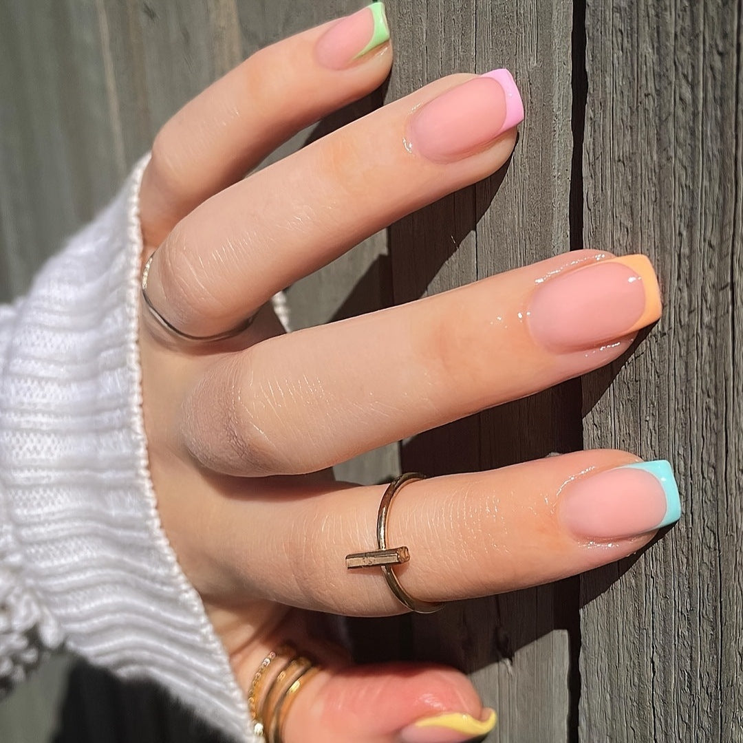Artistic French Tip Nail Wrap Set Stornfield