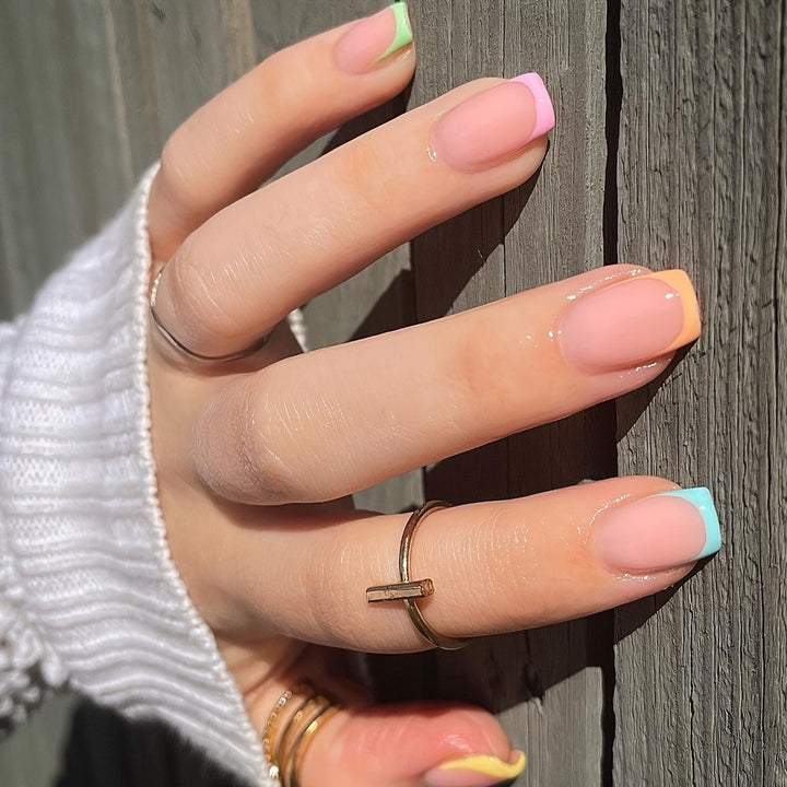 Artistic French Tip Nail Wrap Set Stornfield
