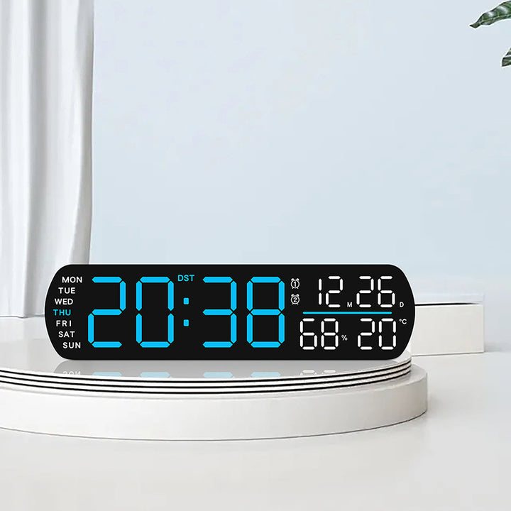 Digital Wall Clock with Multifunctional Display Stornfield