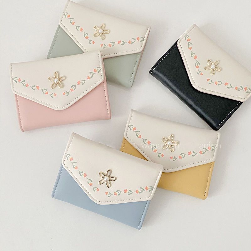 Floral Embellished Cardholder