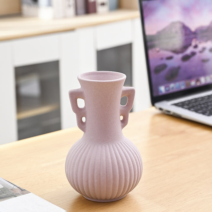 Textured Decorative Ceramic Flower Vase Stornfeild