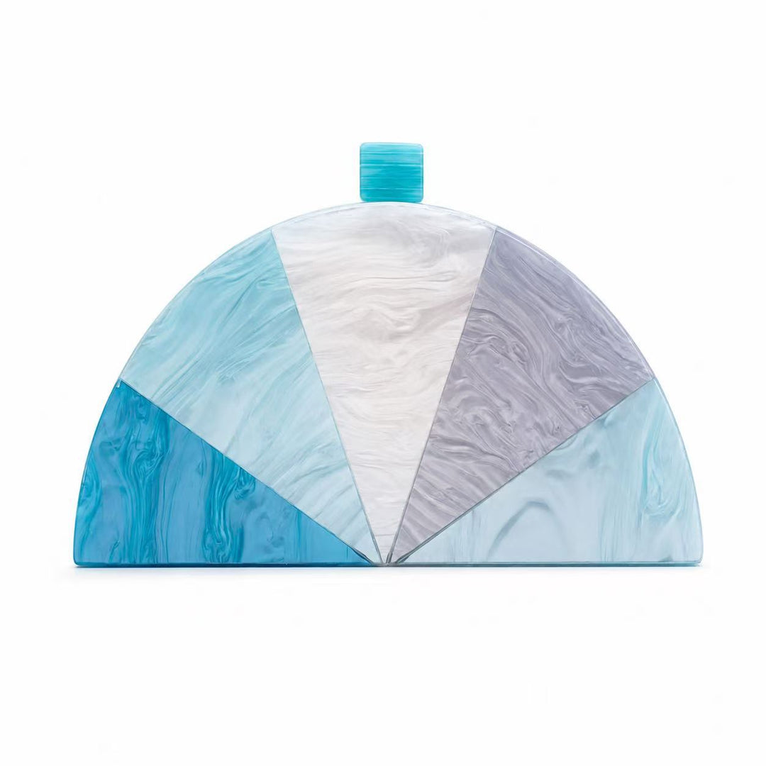 Decorative Geometric Acrylic Clutch